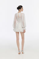 Victoria Lace Corseted Mini Dress Set for women, from JOSEPHINE, The Viet Concept 