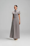 Cropped Cape-Shoulder Tailored Shirt for women, from Keira Tong, The Viet Concept