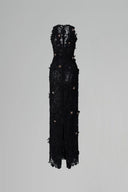 Noir Jardin Crystal-Embellished Lace Column Gown for women, from IHF STUDIO, The Viet Concept