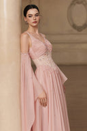 Fae Embellished Corset Gown in Blush Pink for women, from JOSEPHINE, The Viet Concept 