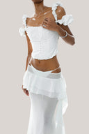 White Meimei Off - Shoulder Top for women, from Huelley Rose, The Viet Concept 