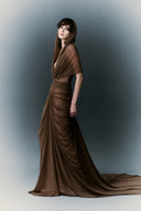 HA THANH VIET • Margaret Draped Stretch Jersey Gown