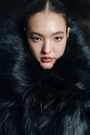 Midnight Eclipse Oversized Faux Fur Coat for women, from HOBB, The Viet Concept 