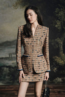 Bronze Hourglass Metallic Tweed Tailored Jacket for women, from HOBB, The Viet Concept 
