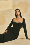 Étoile Crystal Beaded A-Line Maxi Gown for women, from L'SCARLETT, The Viet Concept