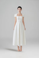 LARMES • Tulie Ivory Flowing Evening Gown