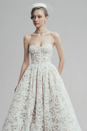 Luminescent Weave Tulle Maxi Dress for women, from LINH DOAN, The Viet Concept 