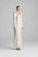 Long Sleeve Sides Crystal Embellished Dress for women, from GVLUX, The Viet Concept 