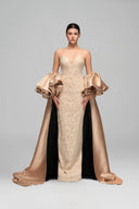 Rana Pearl Lace Gown & Amani Royal Taffeta Cape Set for women, from 21SIX, The Viet Concept