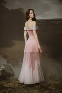 Rosmira Crystal Off-Shoulder Corset Maxi Dress for women, from LINH PHUNG, The Viet Concept