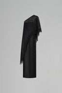 LE LAM AMARÉ • Aura Silk Asymmetrical Off-Shoulder Dress