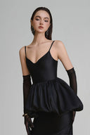 Lullaby Peplum Gathering Maxi Dress for woman, from ARTI, The Viet Concept