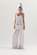 White Sabine Elegant Satin Set for women, from Huelley Huelley, The Viet Concept 