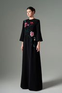 Zara Crepe Floral Embellished A-Line Maxi Dress for women, from 21SIX, The Viet Concept