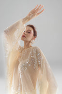 Grace Gored See-Through Tulle Floor Length Skirt for woman, from ARTI, The Viet Concept