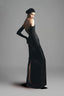 Josie Strapless Back Slit Satin Floor Length Dress for women, from Maison Des Copains, The Viet Concept