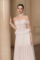 Lilith Floral Off-Shoulder Corset Gown Set for women, from JOSEPHINE, The Viet Concept 