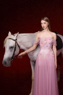 Florence Embellished Off-Shoulder Layered Maxi Dress for women, from JOSEPHINE, The Viet Concept 