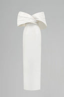 Celestia Draped Shoulder Taffeta Column Evening Gown for women, from IHF STUDIO, The Viet Concept 