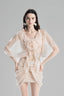 Cream Asymmetrical Wrap Top for women, from Must Have, The Viet Concept 