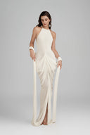 White Elara Maxi Dress for women, from POEM, The Viet Concept 