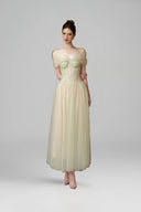 Green Mint Mirelle Maxi Dress for women, from CALISTA, The Viet Concept