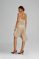 Cream Diana Midi Dress for women, from La Vierge, The Viet Concept 