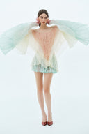 LA VIERGE • Campanilla Ombré Tulle Bell Mini Dress
