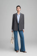 Grey Ima Double Breasted Blazer for women, from HOBB, The Viet Concept 