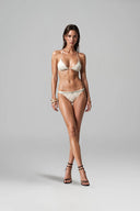 Lunéa Silk Brocade Halter Top for women, from HUELLEY ROSE, The Viet Concept