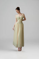 Green Mint Mirelle Maxi Dress for women, from CALISTA, The Viet Concept