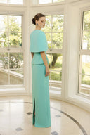 Odette Crepe Corset Peplum Gown for women, from 21SIX, The Viet Concept