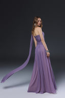 Fiora Purple Chiffon Cape Evening Gown for women, from JOSEPHINE, The Viet Concept