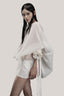 Carp Blouson Boat Neck Chiffon Mini Dress for women, from DAS LA VIE, The Viet Concept 