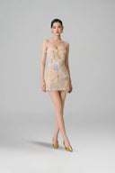Sol Couture Floral Embellished Sequin Lace Mini Dress for women, from VONTIER DE MONTIER, The Viet Concept