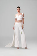 Celine Sculpted Bustier Top & Tailored Pants Set for women, from DANG PHONG DESIGNER, The Viet Concept