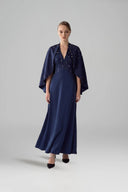 Valencia Pearl-Draped Silk Gown for women, from DANG PHONG DESIGNER, The Viet Concept