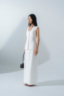 HOBB • Tailored Twill Maxi Skirt