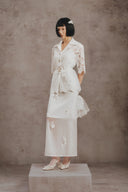 Eden Embellished Organza Couture Top for women, from WHITE PLAN, The Viet Concept 
