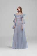 Aurora Ruffle Tulle Maxi Dress for women, from JOSEPHINE, The Viet Concept 