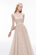 JOSÉPHINE • Ivory Lace Elegance Midi Dress