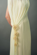 EEGEN STUDIO • Nayla Chiffon Cape Maxi Dress