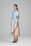  Seeson A-line Ruffle Layer Taffeta Midi Dress for women, from White Plan, The Viet Concept 