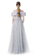 Orbit Bow Crystal-Embellished Lavender Tulle Couture Gown for women, from MR CRAZY & LADY SEXY, The Viet Concept 