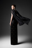 GVLUX • Rococo Radiance Leather Strapless Gown