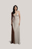 White Pura Embroidered Bust With Lace Nightgown for women, from DORO, The Viet Concept 