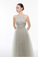 LUCILLA • Finn Ribbon-Embellished Tulle A-Line Evening Gown