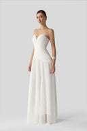 Empress Crystal Draped Chiffon Cape Gown for women, from DANG PHONG DESIGNER, The Viet Concept