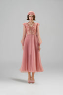 Helena Couture Guipure Lace Chiffon Evening Gown for women, from MADDY HATES ROSE, The Viet Concept
