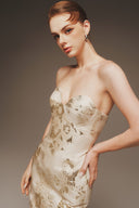MARGÉE ATELIER • Avenor Couture Sheer Organza Sleeve Silk Taffeta Evening Gown